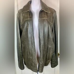 Kenneth Cole Reaction Leather Jacket - Mens